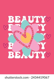 beauty girl,t-shirt design fashion vector