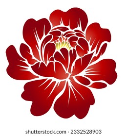 The beauty of the gradation design of the lotus lotus lotus flower Nelumbo nucifera Proteales Tracheophyta Nelumbonaceae is red