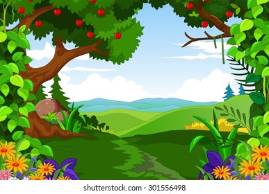 beauty green forest for you design