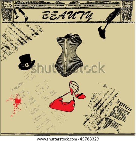 beauty grunge background vector