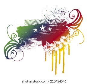 beauty grunge colorful banner