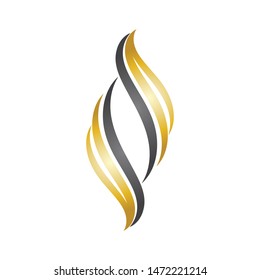 beauty hair logo vector template