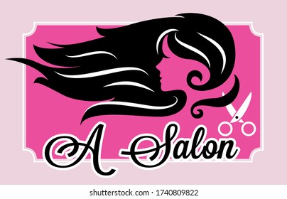 beauty hair salon barber logo design