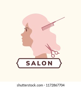 Beauty and hair salon icon