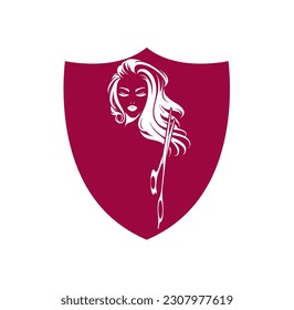 Beauty Hair Salon Logo female fashion logo	