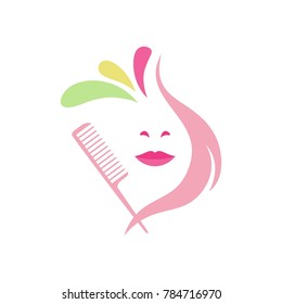 Beauty Hair Salon Logo Stock Vector