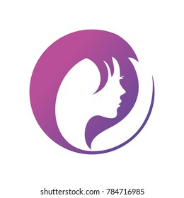 Beauty Hair Salon Logo Stock Vector