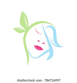 Beauty Hair Salon Logo Stock Vector