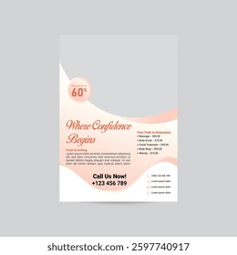 Beauty Hair Salon Spa Skin Care Cosmetic Flyer Poster Template