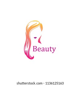 beauty hair salon vector logo