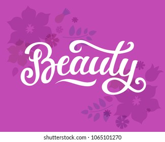 Beauty hand drawn text. For Brow Bar, Nail Studio or Beauty blog.