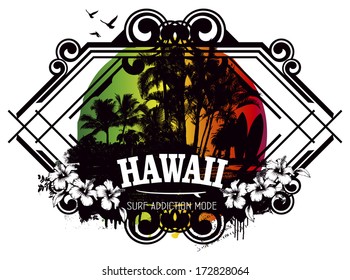 beauty hawaiian surf shield