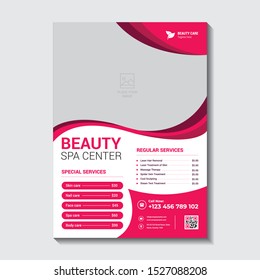 Beauty Health And Spa Flyer Template