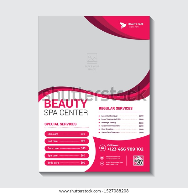 Spa Flyer Template Free from image.shutterstock.com