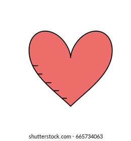 beauty heart to romantic symbol