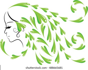  beauty with heart shape design hair