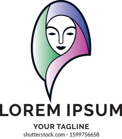 beauty hijab scarf logo for any Muslim fashion or beauty based company. 

Great for Any Related Activity or Company.

Features :
Editable, 100% Pure Vector, Hand Drawn, High Quality, Scalable, Easy to