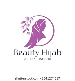 Imagen del logotipo de la tienda del hijab de la belleza