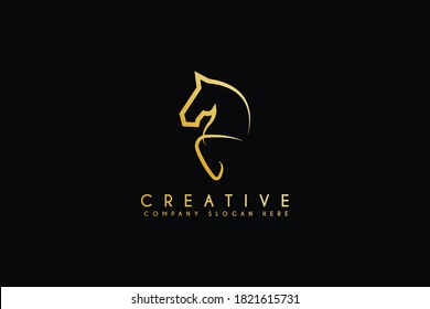 Beauty Horse Ranch Stable Stallion Logo Design