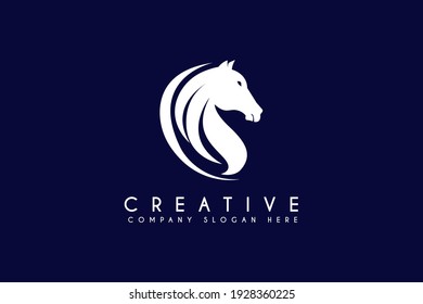 Beauty Horse Ranch Stable Stallion Logo design