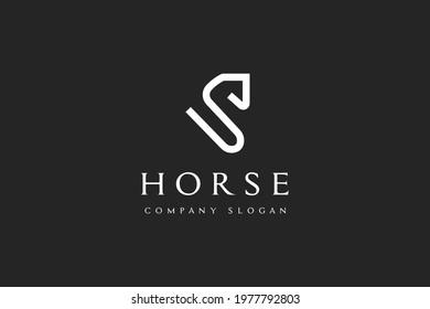 Beauty Horse Ranch Stable Stallion Logo design