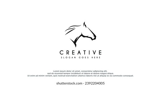 Beauty Horse Ranch Stable Stallion Logo design