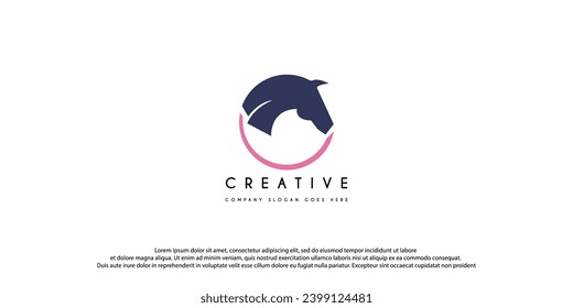 Beauty Horse Ranch Stable Stallion Logo design