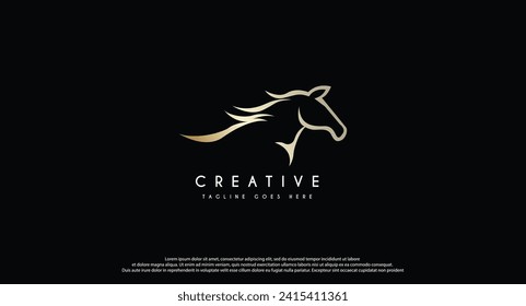 Beauty Horse Ranch Stable Stallion Logo design