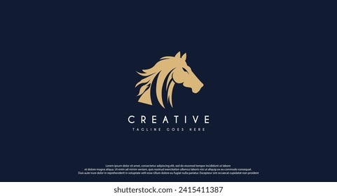 Beauty Horse Ranch Stable Stallion Logo design