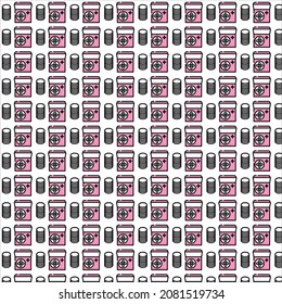Beauty Icon color linear pattern background 