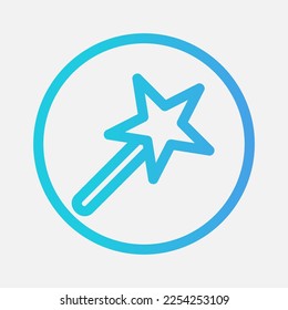 Beauty icon in gradient style about camera, use for website mobile app presentation