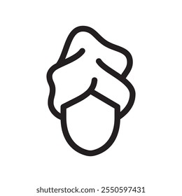 Ilustración de diseño de Vector de línea de icono de belleza en estilo de moda