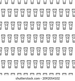 diseño de fondo de patrón de icono de belleza