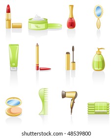 Beauty icon set