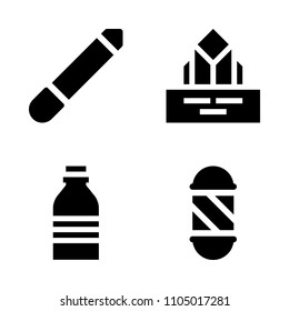 Beauty icon set. lips, fashion, mouth and health vector illustration for web