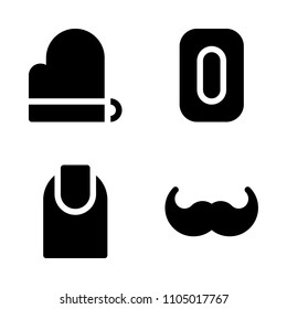 Beauty icon set. makeup, childhood, tissue and skin vector illustration for web