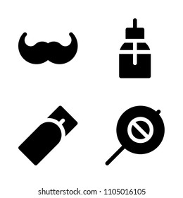 Beauty icon set. natural, art, picture and eyes vector illustration for web