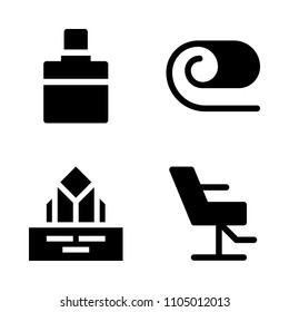 Beauty icon set. spa, iceberg, polar and pole vector illustration for web