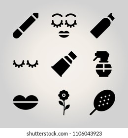 Beauty icon set.  vector illustration for web