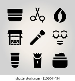 Beauty icon set.  vector illustration for web