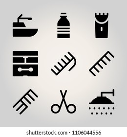 Beauty icon set. vector illustration for web