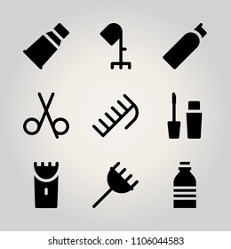 Beauty icon set. vector illustration for web