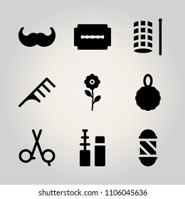 Beauty icon set. vector illustration for web