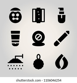 Beauty icon set.  vector illustration for web
