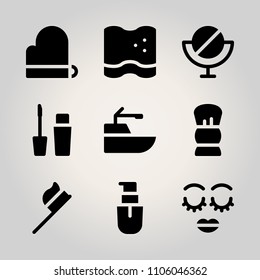 Beauty icon set. vector illustration for web