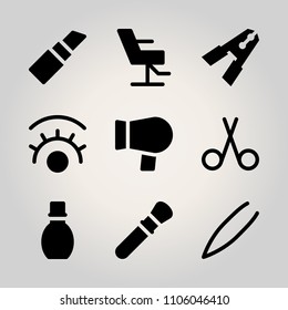 Beauty icon set. vector illustration for web