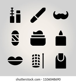 Beauty icon set.  vector illustration for web