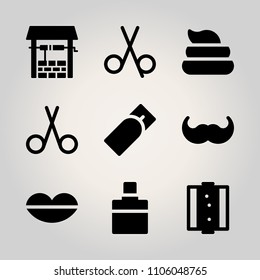 Beauty icon set.  vector illustration for web