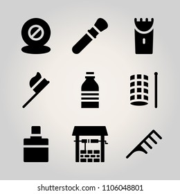 Beauty icon set.  vector illustration for web