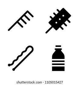 Beauty icon set. vector, wet, pure and brush vector illustration for web